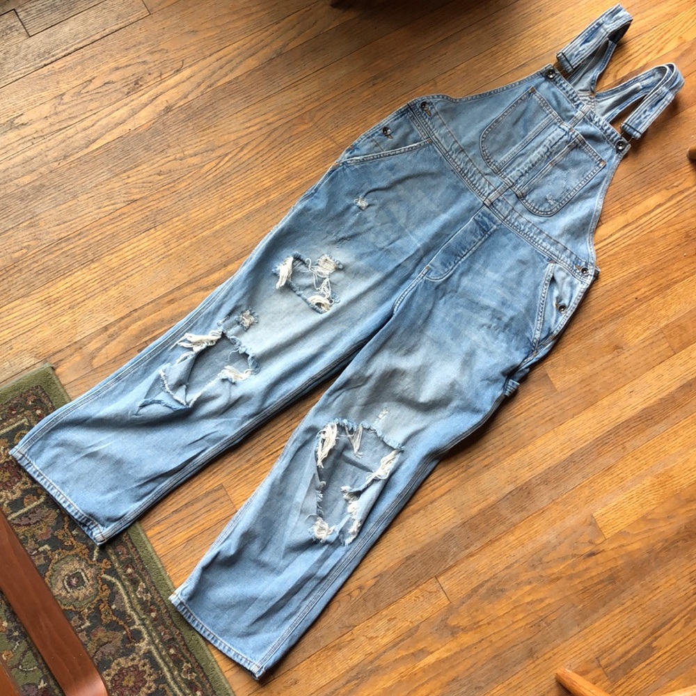 Denim overalls